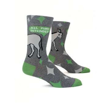All Puns Intended M-Crew Socks